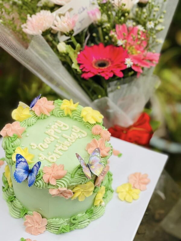 Flowers with Butterflies